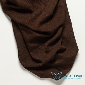 Preview: Bio Wollinterlock Wolljersey Noce-Cino (Merino, kbt, mulesingfrei) 90cm